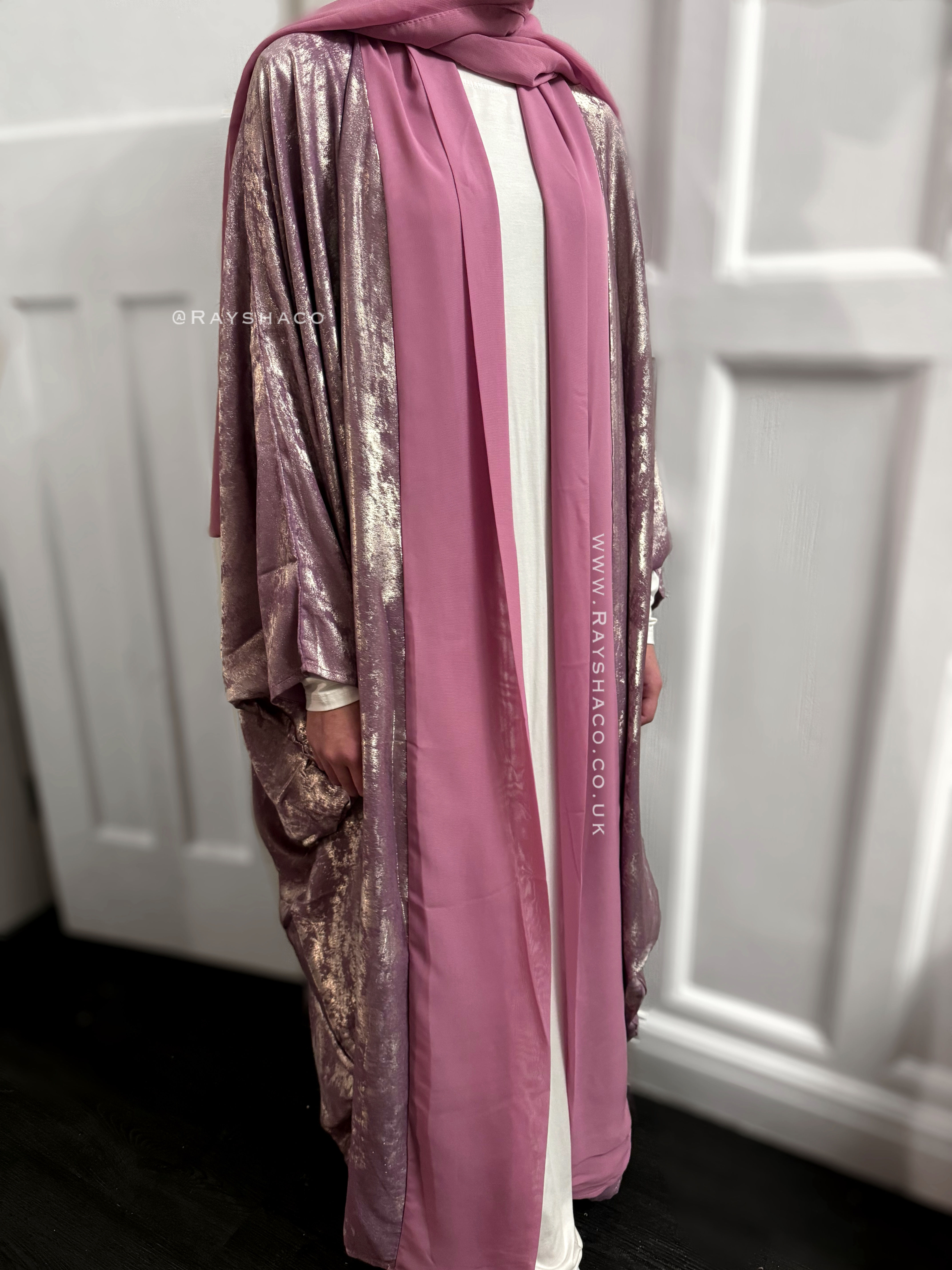 Tall n slim Elaila Abaya - pink