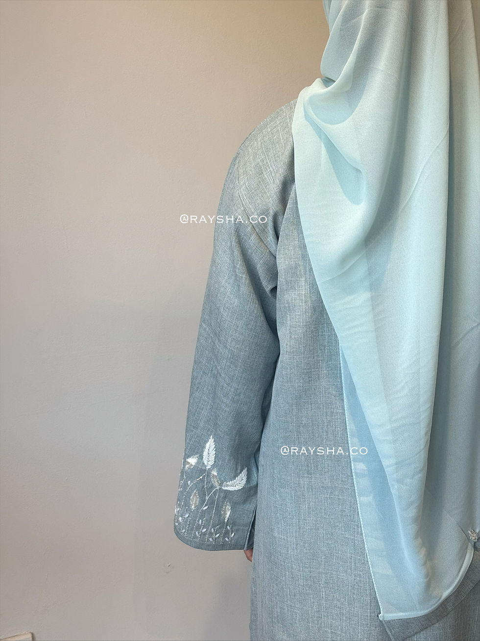 Thumbnail: Tall n slim Ada Abaya- washed green