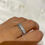 Thumbnail: RC02- Cubic Zirconia double leaf ring