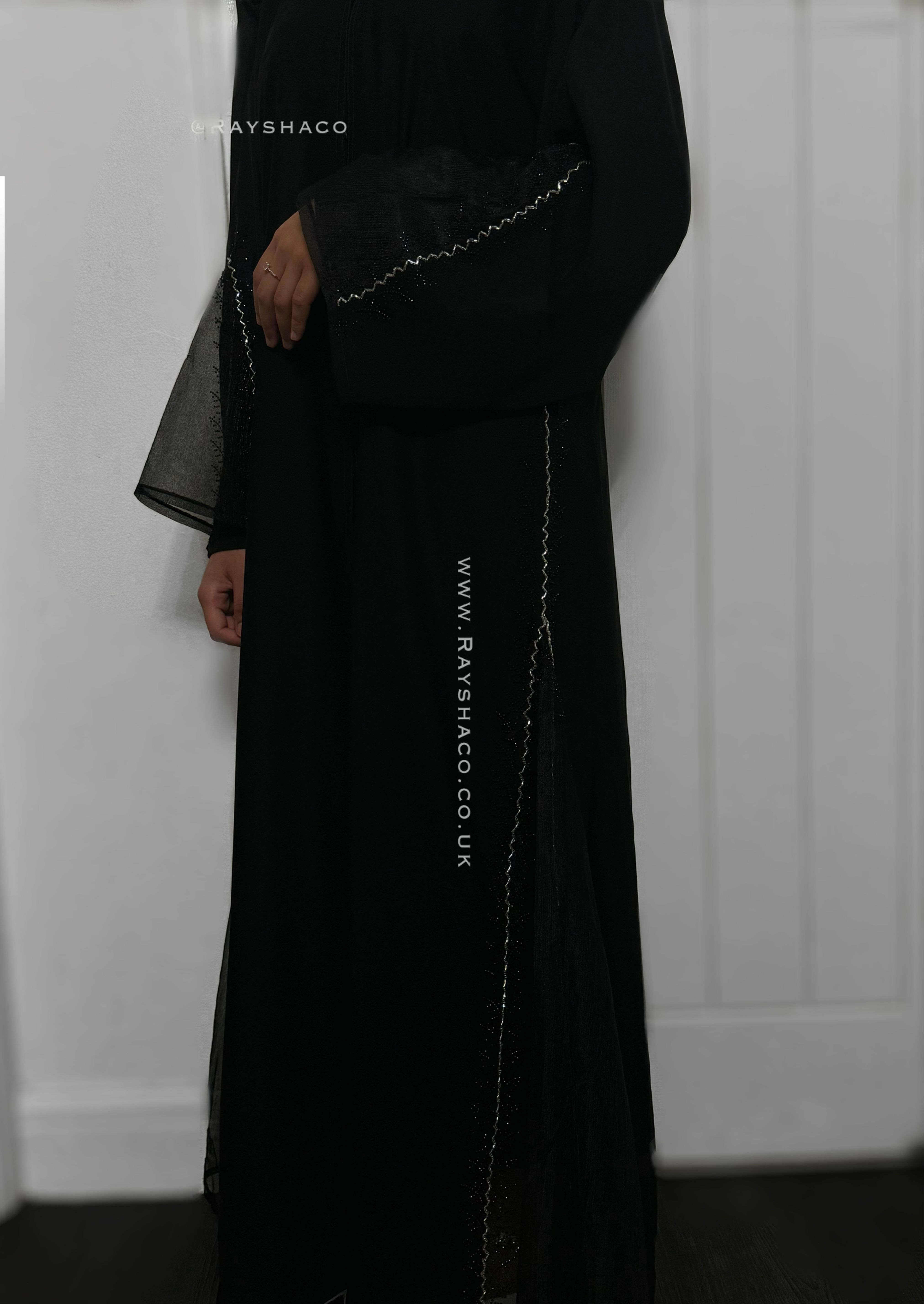 Petite Kyra Abaya - Black