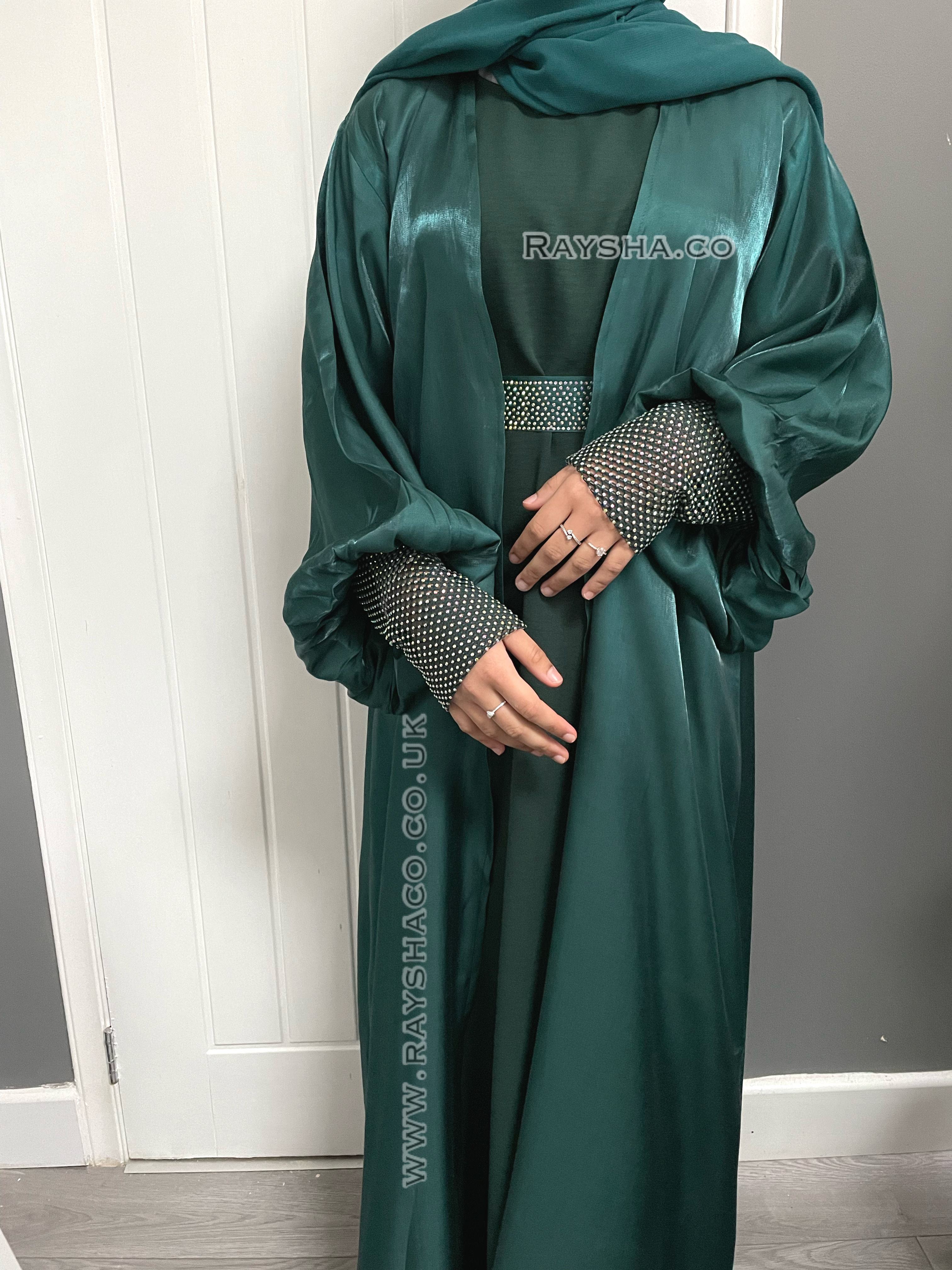 Petite Jannah Abaya - Emerald green