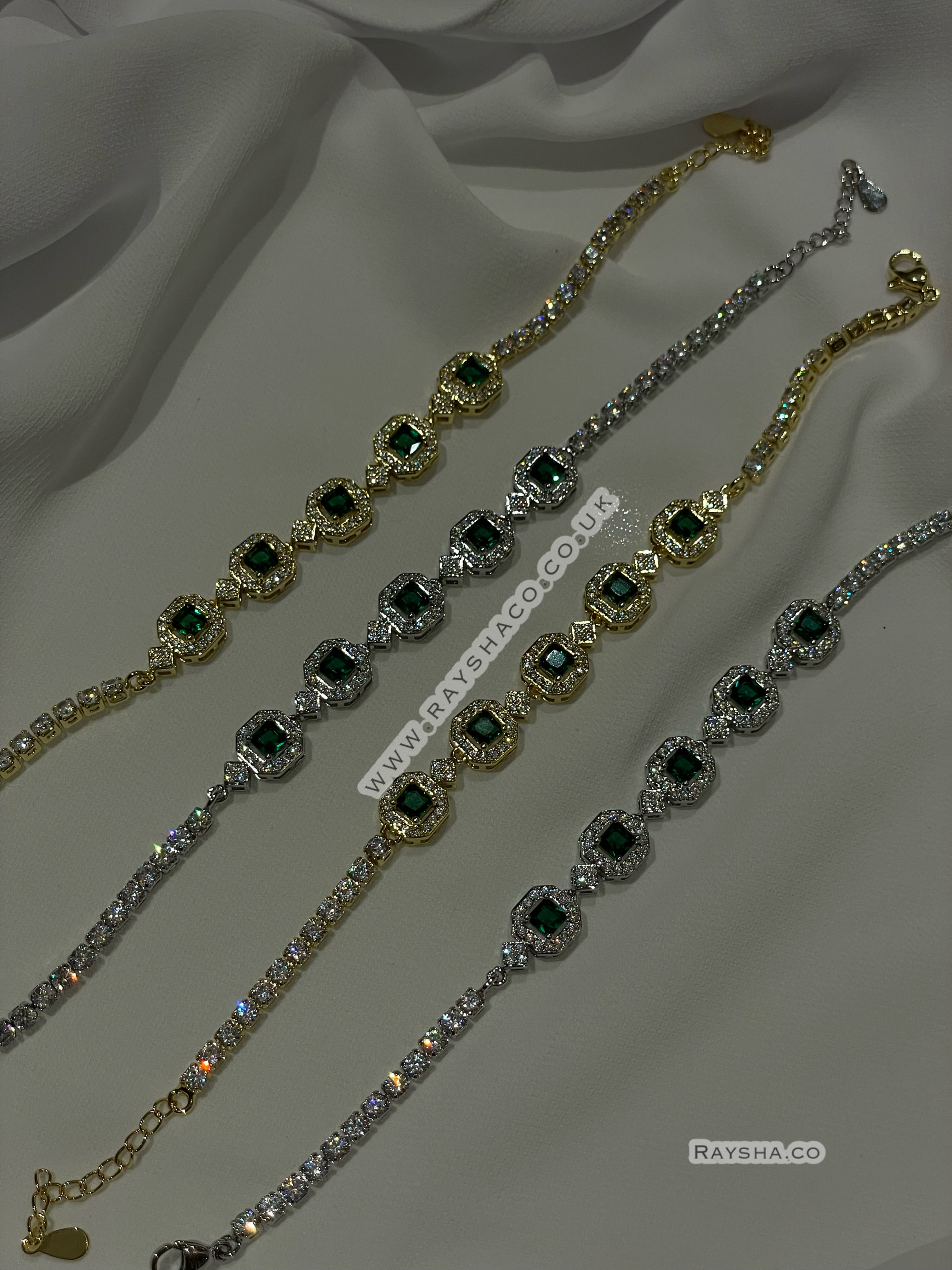 925 Tennis square bracelet