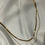 Thumbnail: 18k  gold plated double snake chain necklace