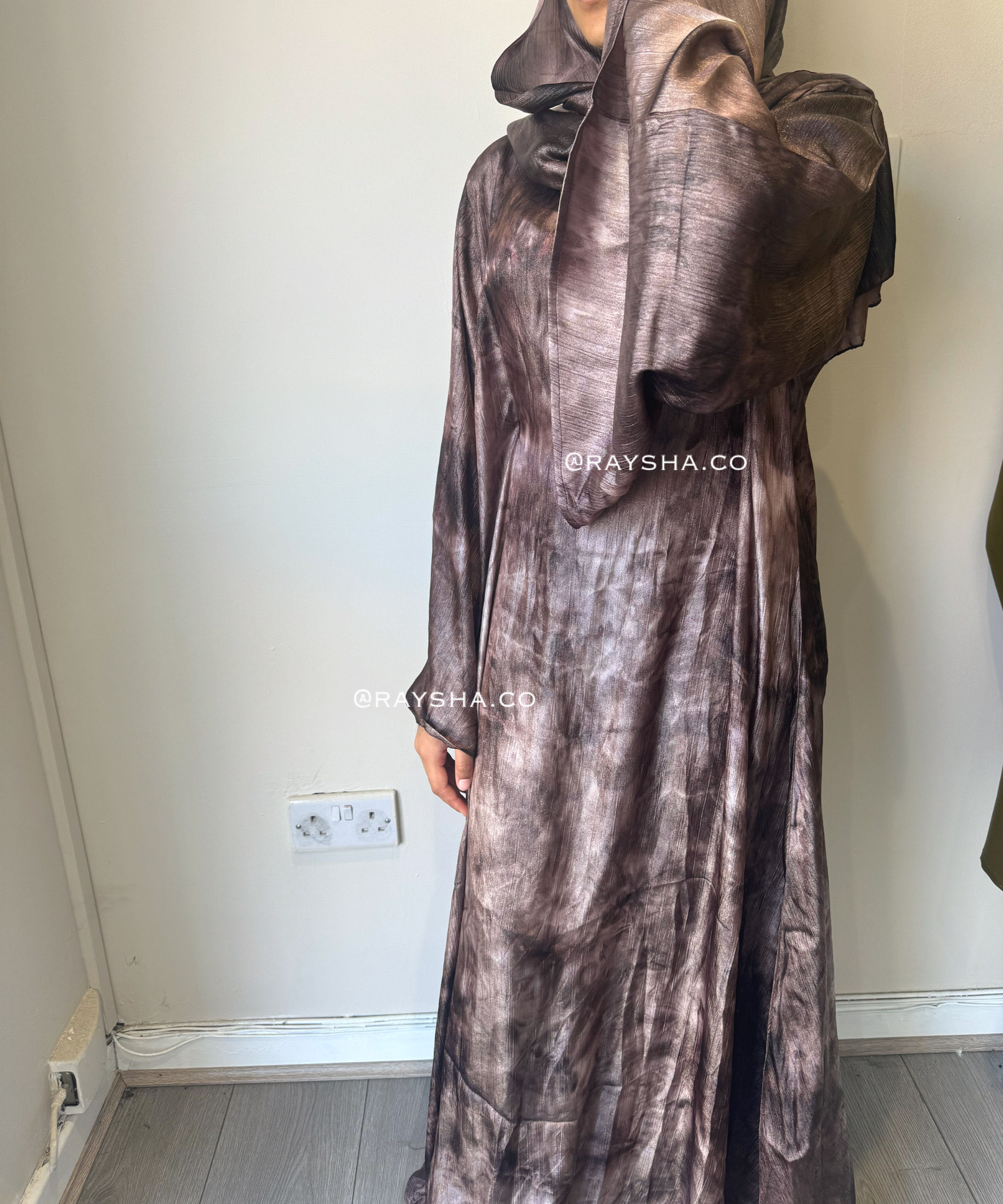Yusra Dress  - dark brown