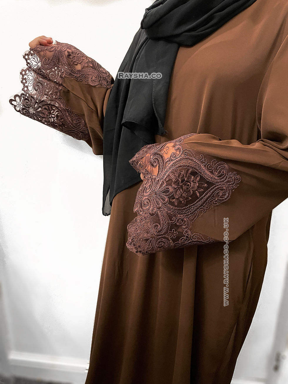 Thumbnail: Tall & slim Afiyah Abaya - brown
