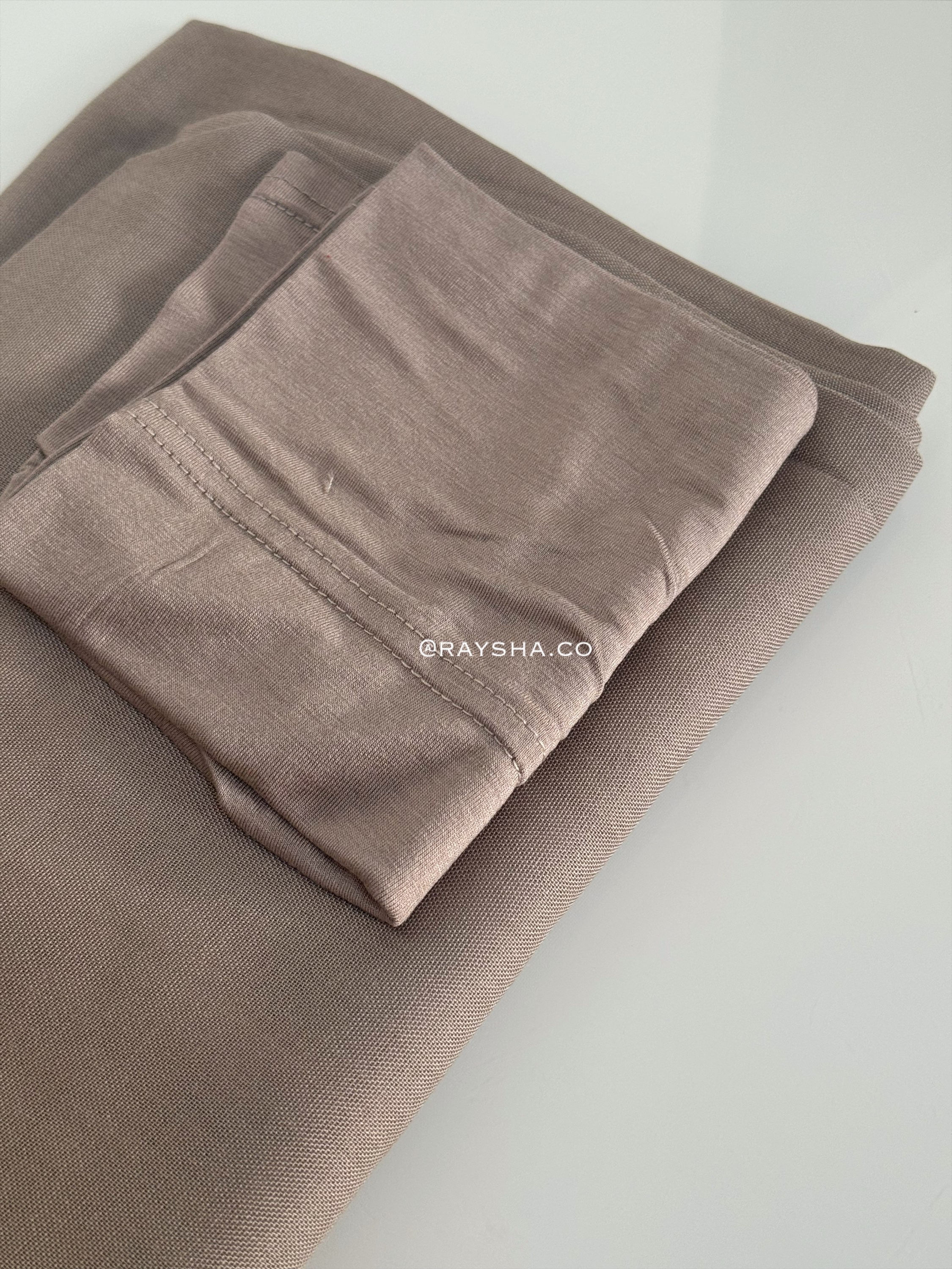 Modal latte with hijab hat 