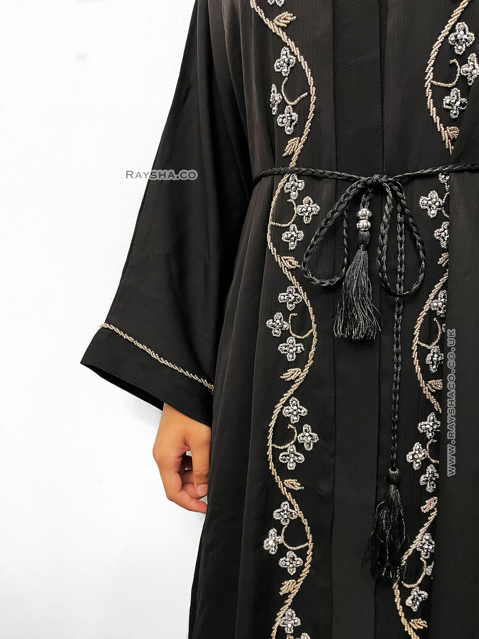 Thumbnail: Petite Haniya Abaya - black