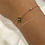Thumbnail: 925 sterling silver Clover diamond bracelet - black shell