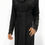 Thumbnail: Raysha.co ribbed tie straight dress black