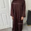 Thumbnail: Tall and slim Rayha Abaya - chocolate