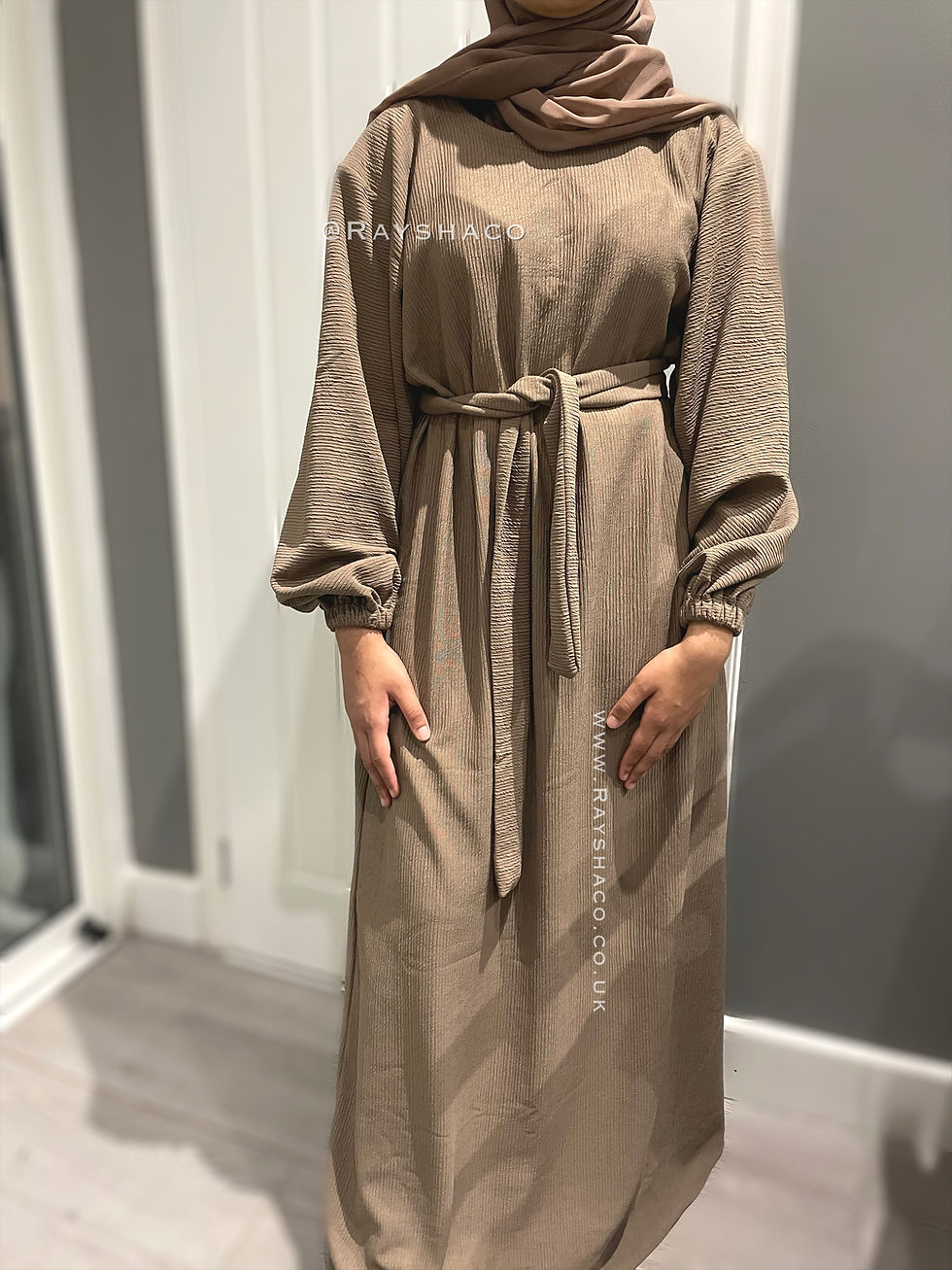 Thumbnail: Tall&slim Iqra Abaya- Brown