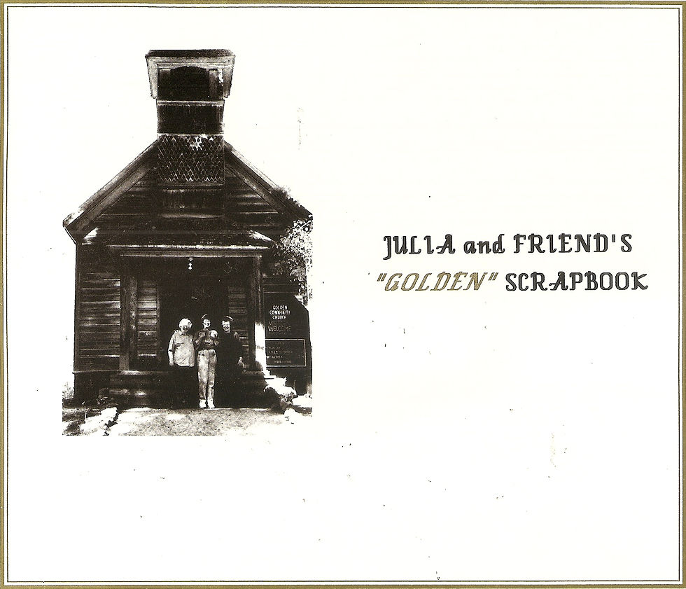 Cover of Julia and Friends' "Golden" Scrapbook