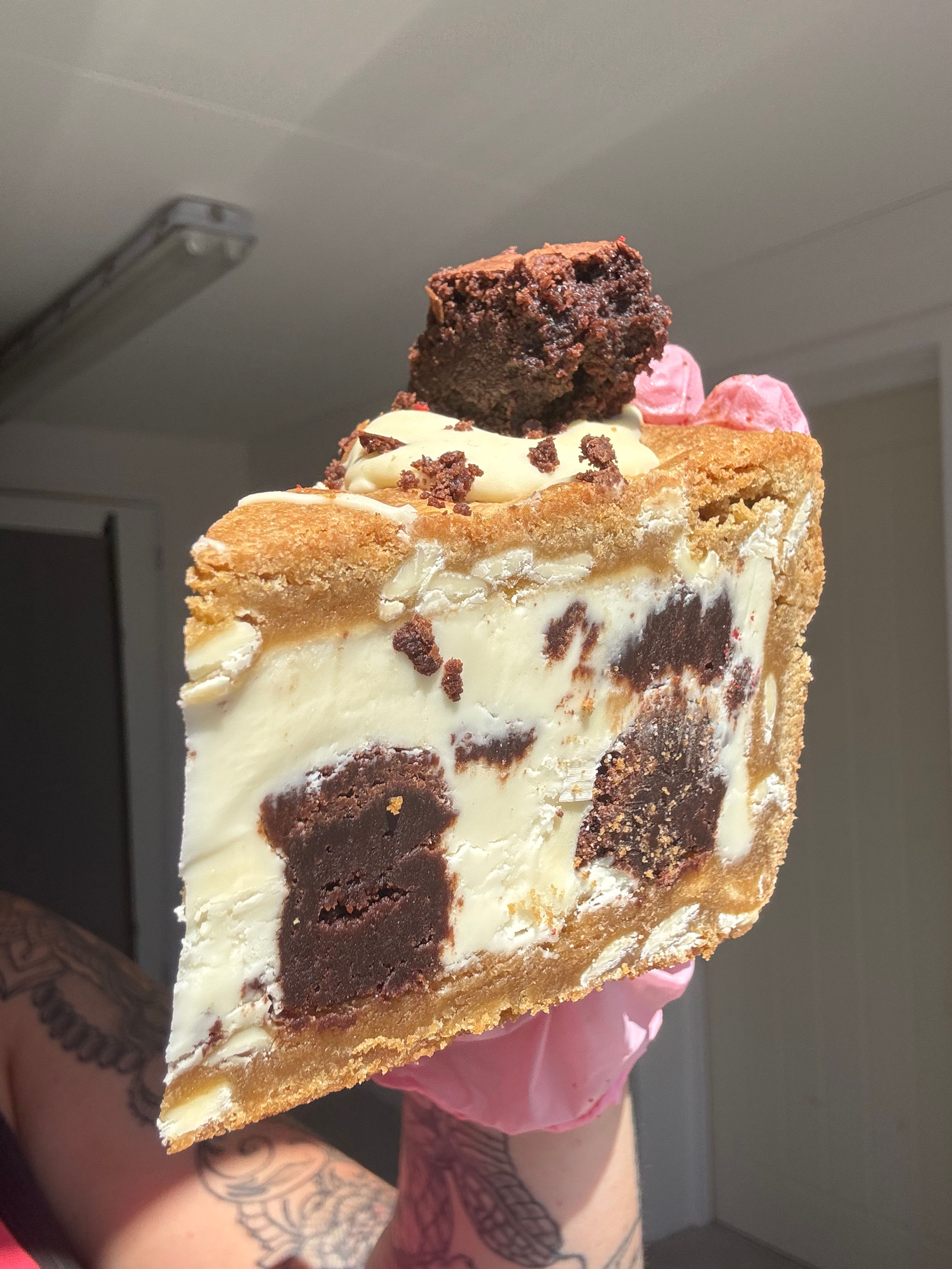 MILKYBAR BROWNIE COOKIE PIE