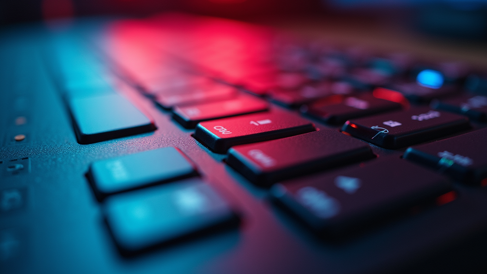 Close-up view of a color grading monitor showing vibrant cinematic tones