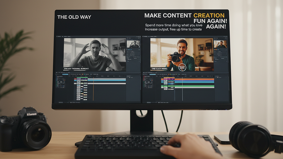 Close-up view of color grading on a professional video editing monitor