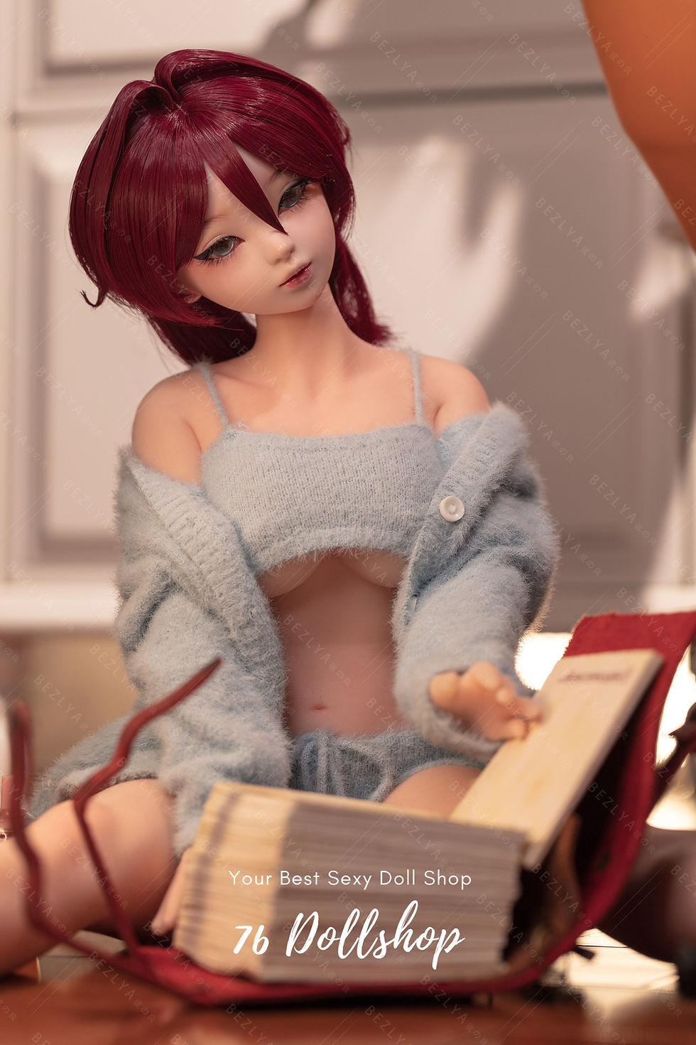 Thumbnail: BEZLYA Little Doll - Lychee - 60cm - (PVC head + silicone body)