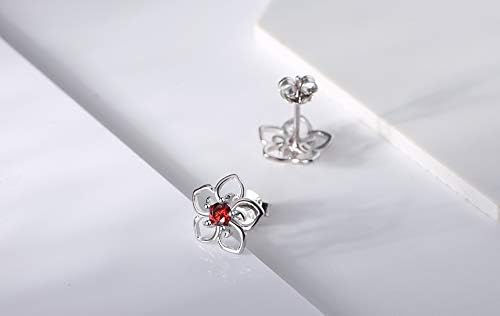Thumbnail: Sparkling Zircon 925 Sterling Silver Stud Earrings for Women - Elegant Gift