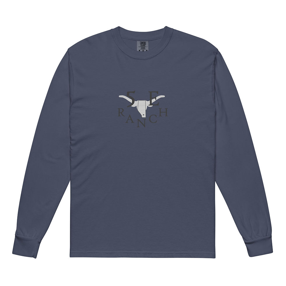Thumbnail: Garment-dyed heavyweight long-sleeve shirt