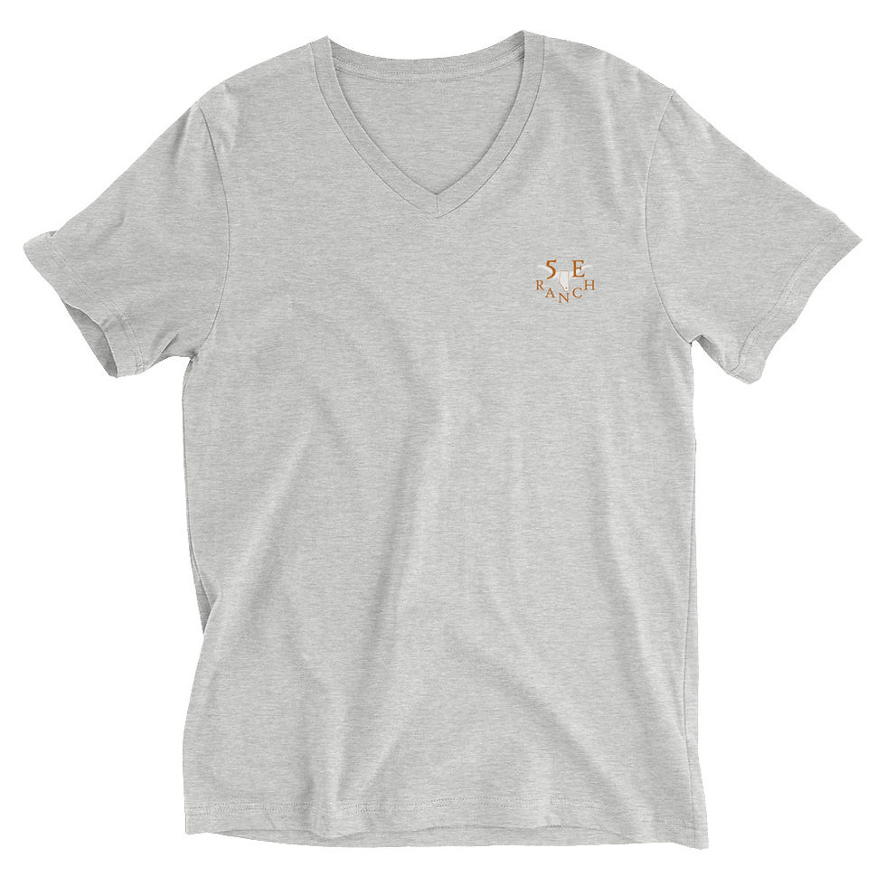 Thumbnail: Unisex Short Sleeve V-Neck T-Shirt OW