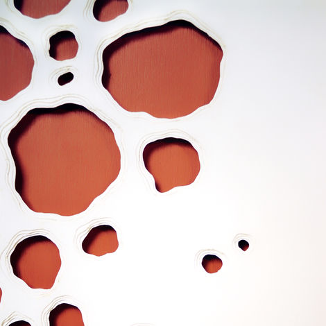 Multimedia assemblages or collages using paper, fabric, and wood by artist Brian Sillman