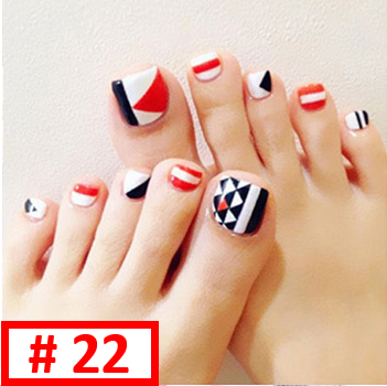 섬네일: DIY 젤 네일 페디큐어 스티커 (40 % 할인)