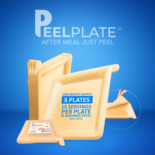 ピールプレート 5枚パック | Peelable Dinnerware