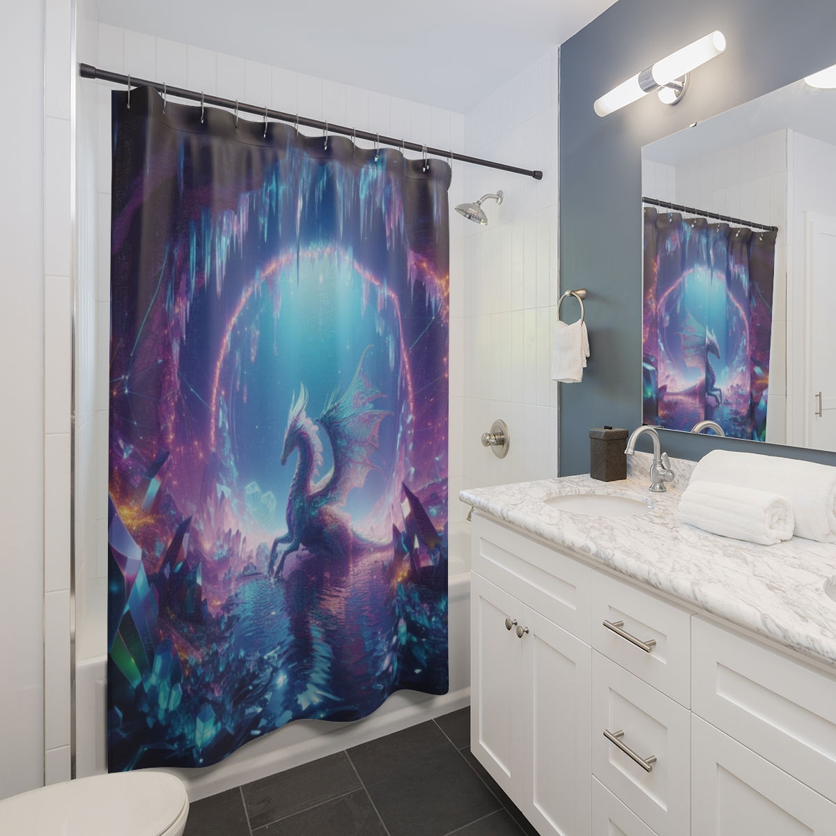 Dragon Cave Shower Curtain
