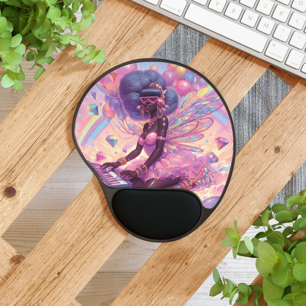 Fairy Synthesizer Mouse Pad With Wrist Rest