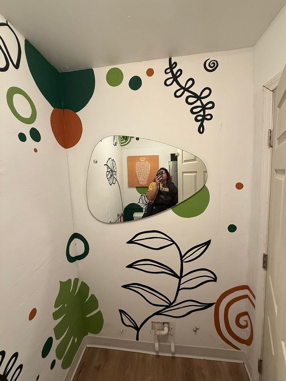 Studio iris mural