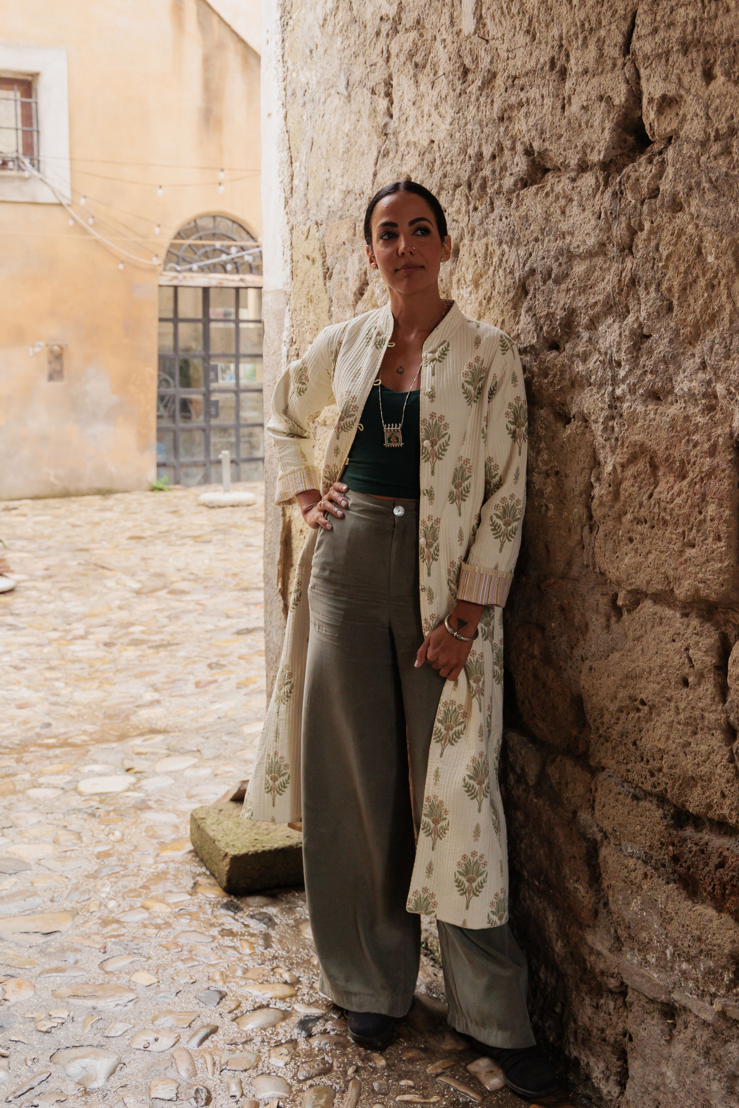 Daya Coat ~ Leaf & Cream