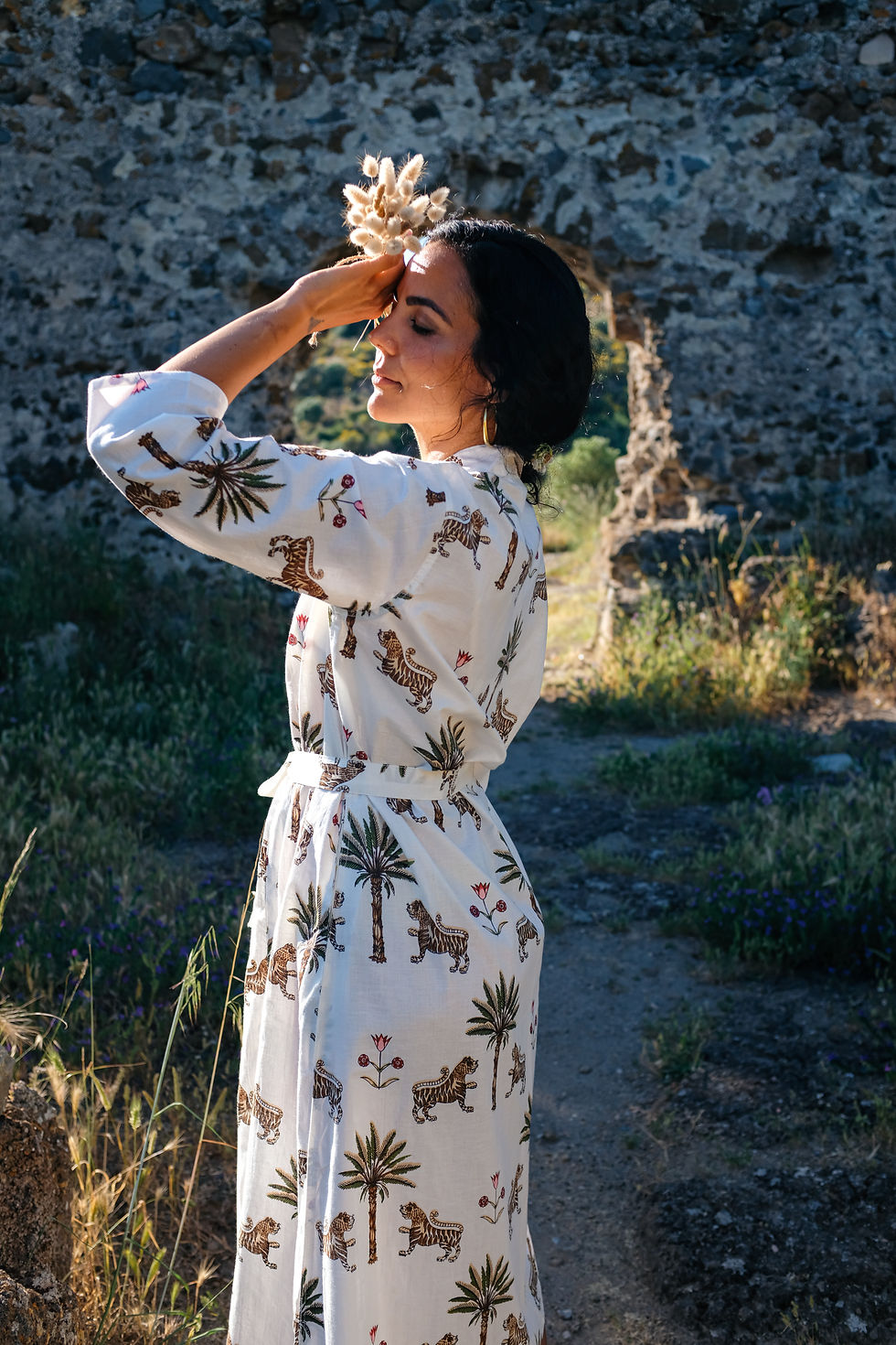 Thumbnail: Rhea Robe ~ Tiger & Palm