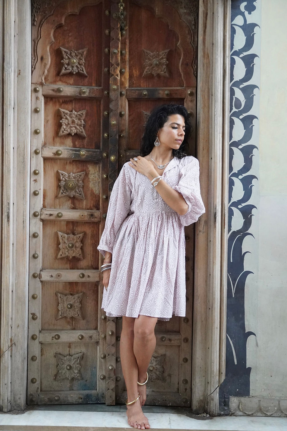Thumbnail: Venus Mini Dress ~ Soft Pink