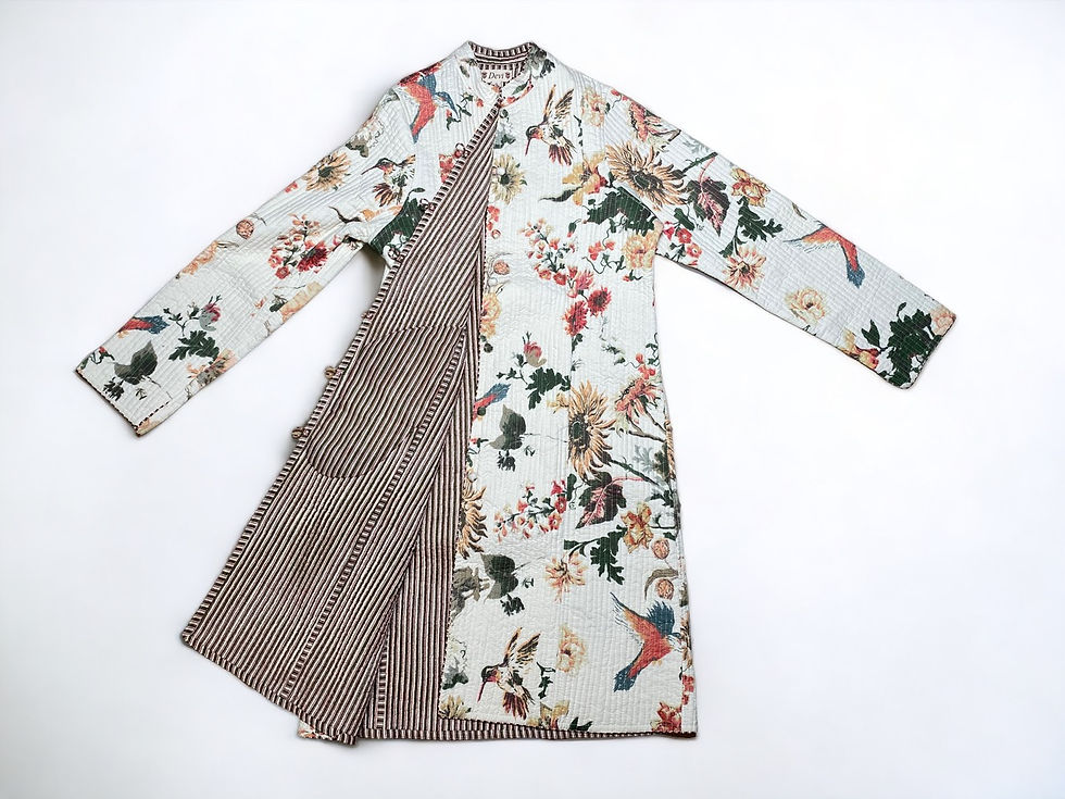 Thumbnail: Daya Coat ~ Blooms White