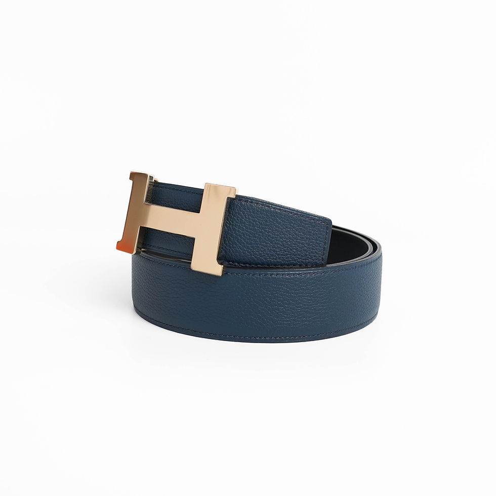 Thumbnail: Hermes  H belt buckle & Reversible leather Belt Sz.85