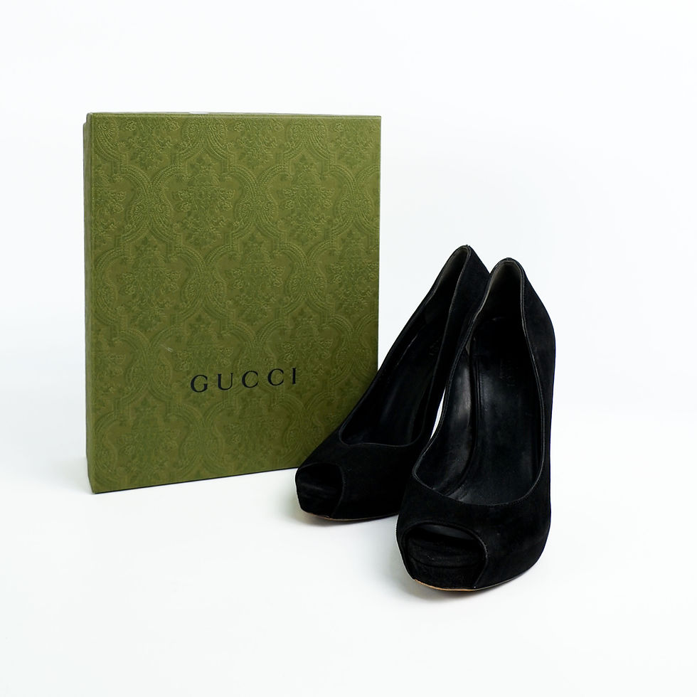 ภาพขนาดย่อ: Gucci  Open toe Black Pumps Heel Size 36