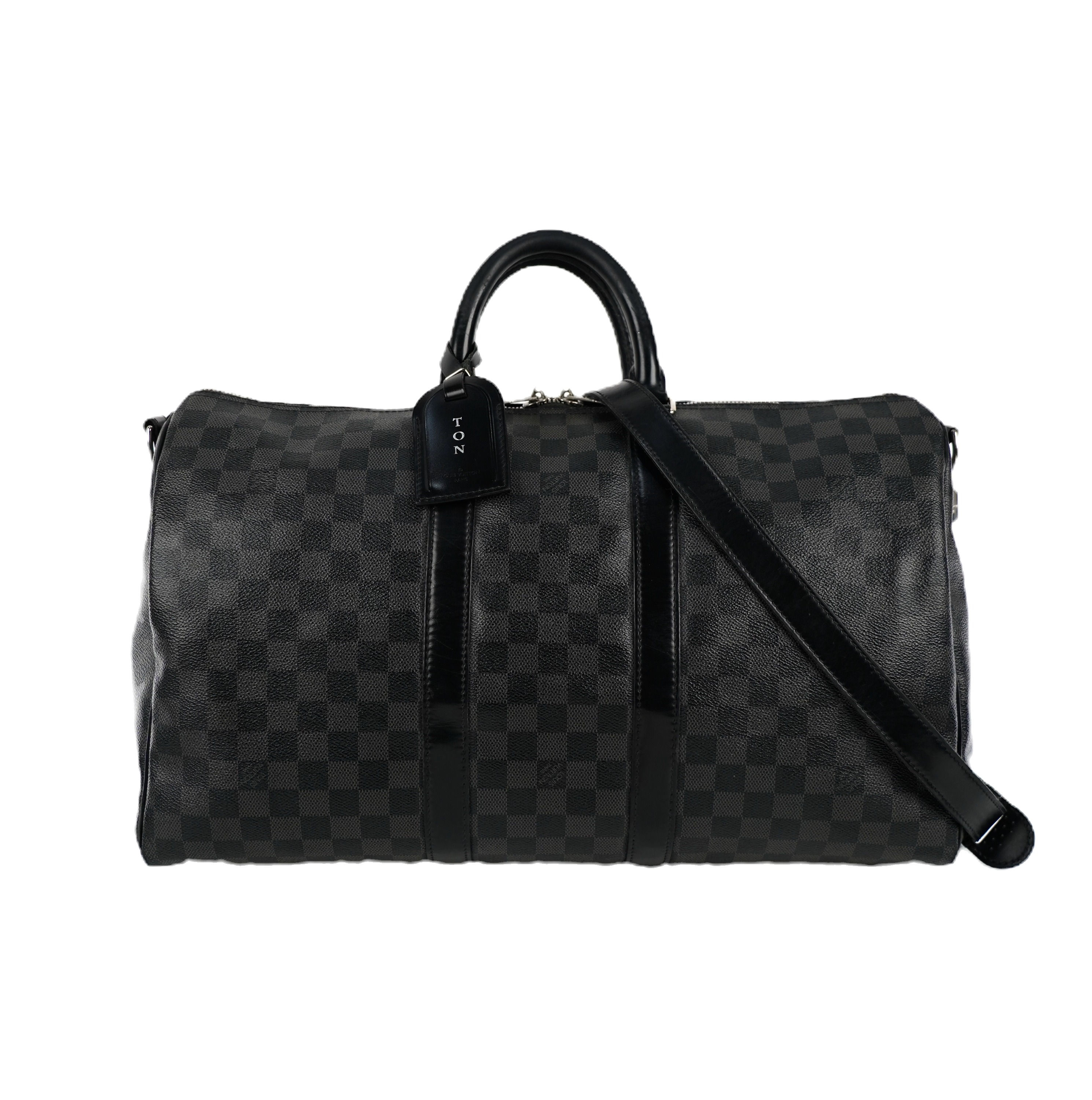 Louis Vuitton Keepall Ban 45 Damier Graphite