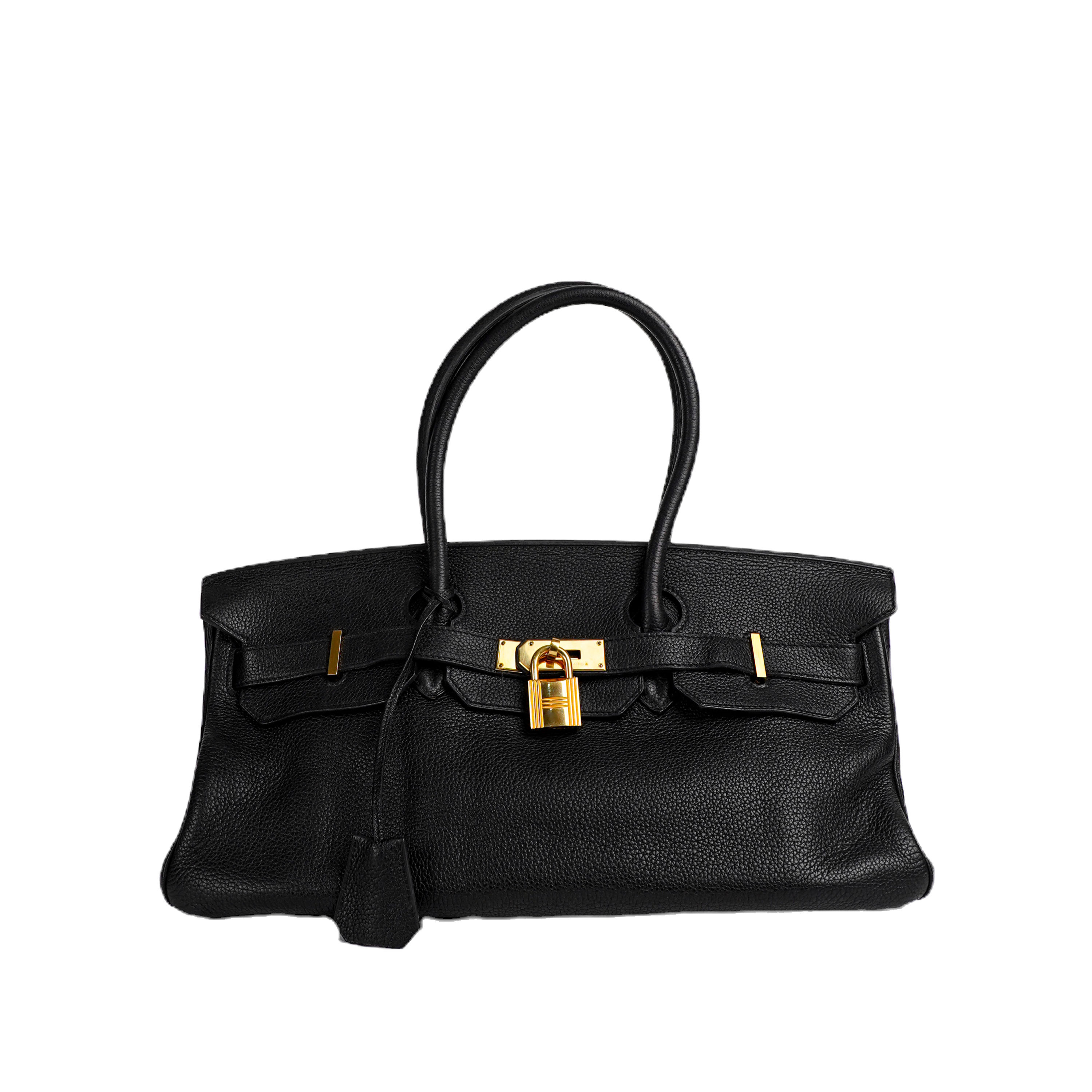 Hermes  Birkin JPG 42 Clemence Leather Sholder bag GHW