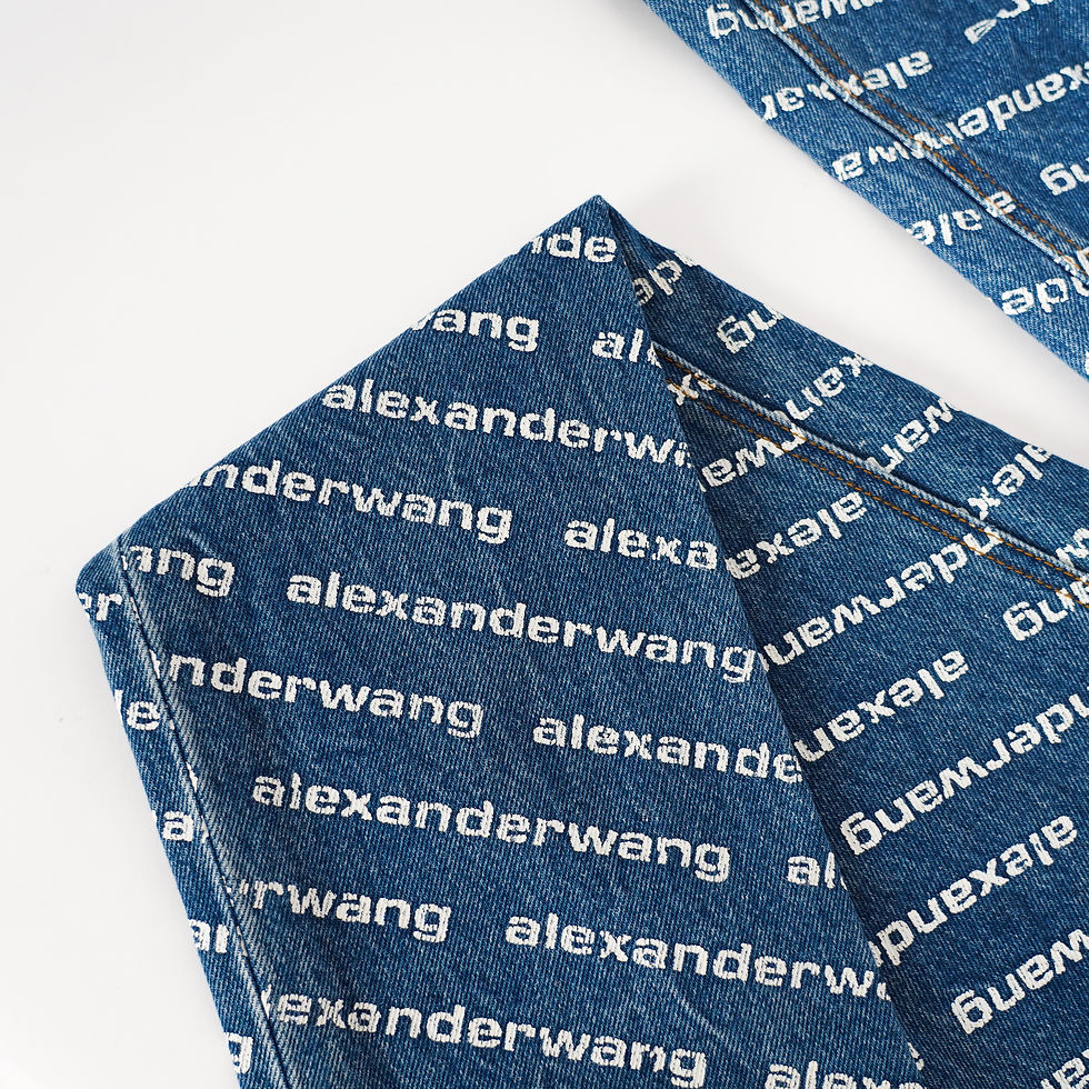 ภาพขนาดย่อ: Alexander Wang  High Rise Slim Jean Deep Blue 24