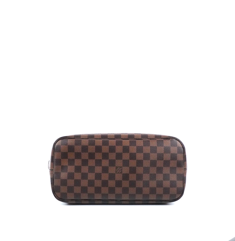 ภาพขนาดย่อ: Louis Vuitton Neverfull MM Damier มาพร้อมใบลูกเล็ก