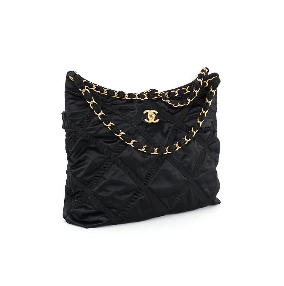 Thumbnail: Chanel Handbag Nylon Grosgain Fullset รุ่นใหม่ Microchip