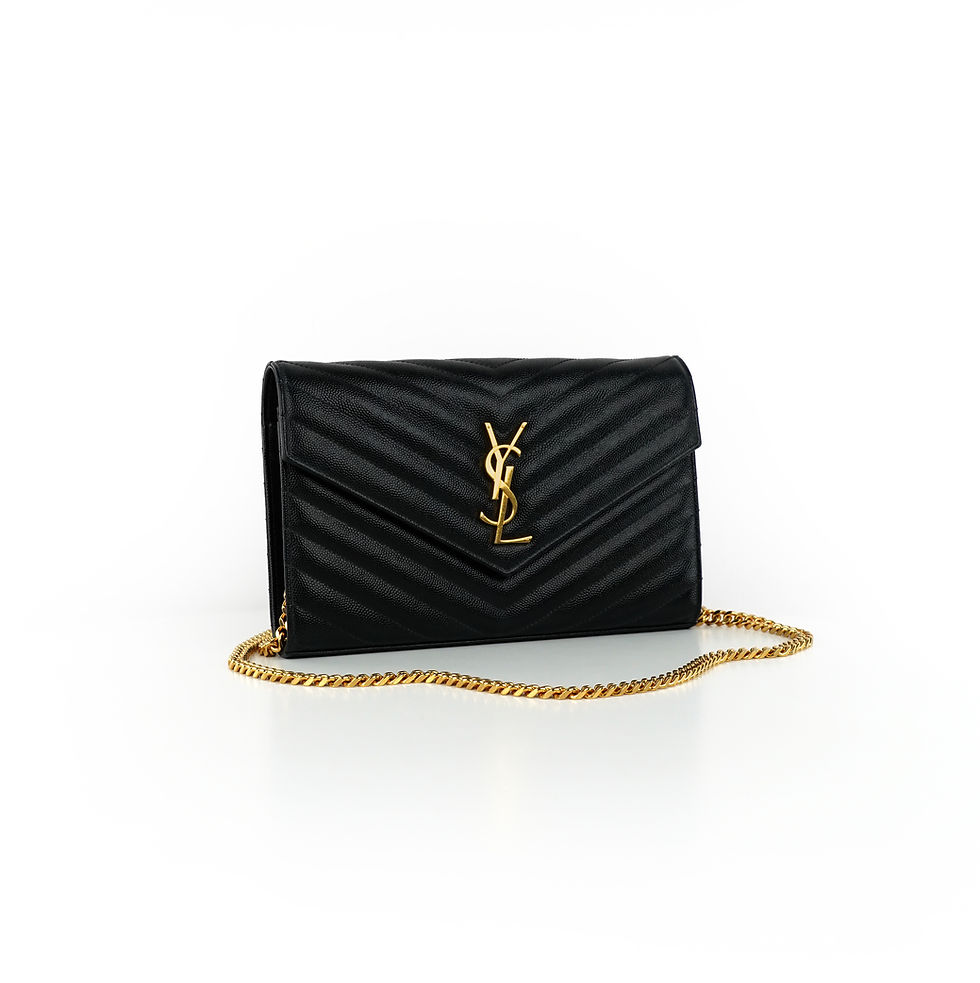ภาพขนาดย่อ: Saint Laurent Woc 9 Wallet on chain GHW