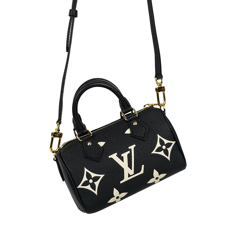 ภาพขนาดย่อ: Louis Vuitton Speedy Nano Bicolor Monogram Empreint Fullset รุ่นใหม่ไ