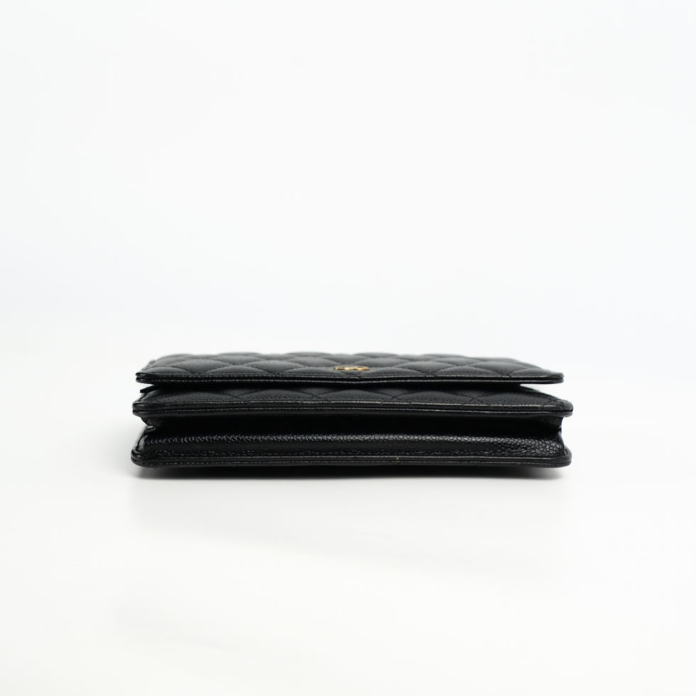 ภาพขนาดย่อ: Chanel  Woc Caviar Wallet On Chain SHW Bag Full set