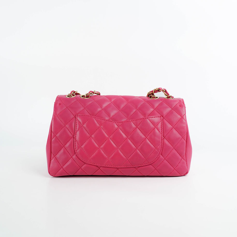 Thumbnail: CHANEL  classic10 Mademoiselle Chic Flap Bag GHW Year 2015