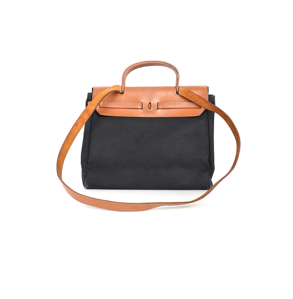 ภาพขนาดย่อ: PM 2 in 1 Canvas Brown Leather Shoulder Bag