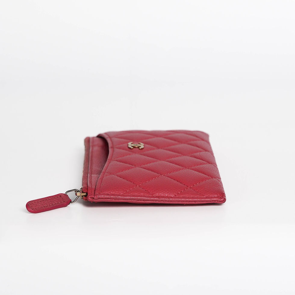 Thumbnail: Chanel  Long Zip Pouch Caviar Bag