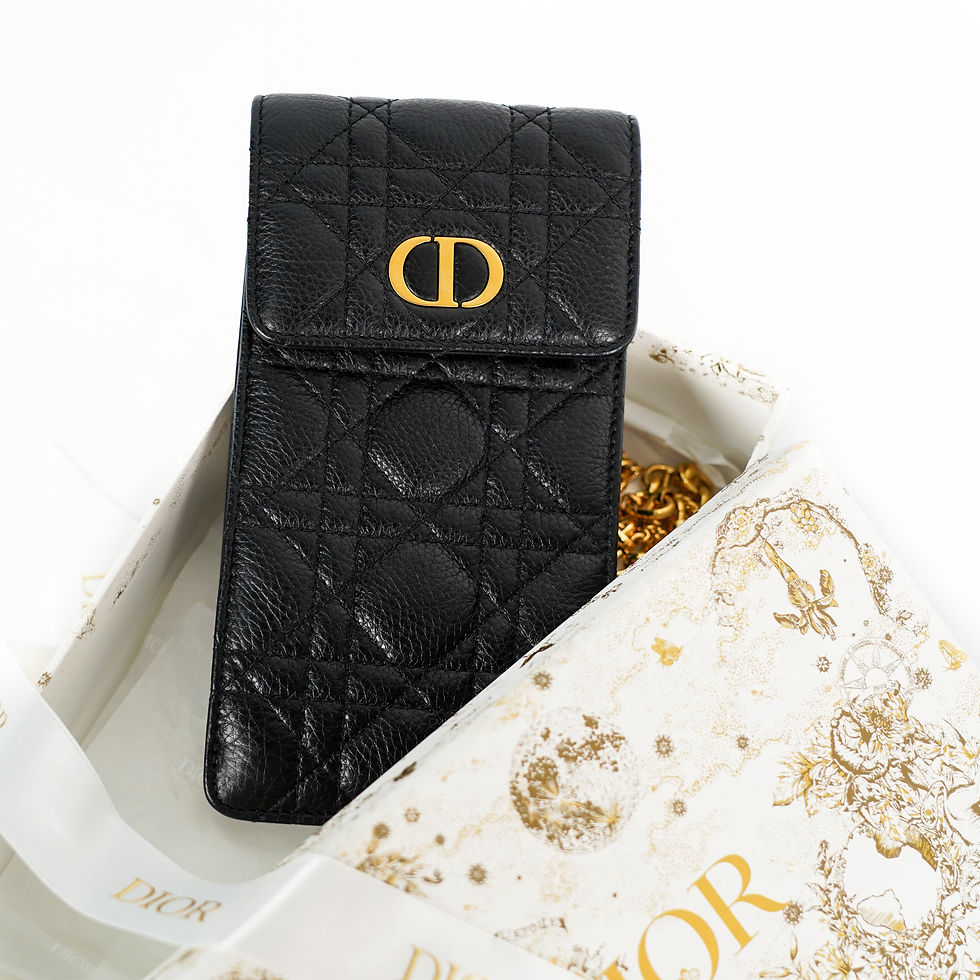 Thumbnail: Christian Dior Dior Caro Phone Holder With Chain