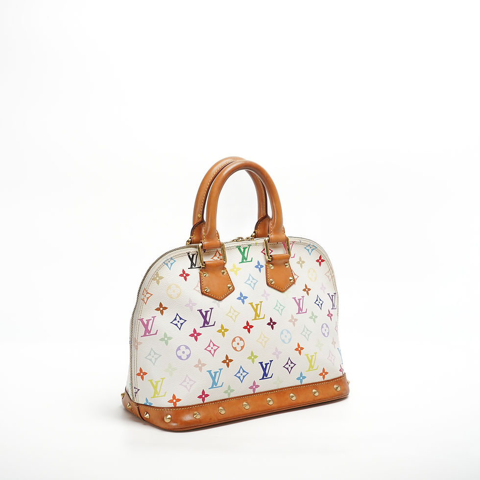 Thumbnail: Louis Vuitton Alma White monogram multicolor canvas