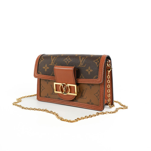 Louis Vuitton Dauphine Chain Wallet Full set รุ่นใหม่ไมโครชิป พร้อมใบเสร็จ  ปี