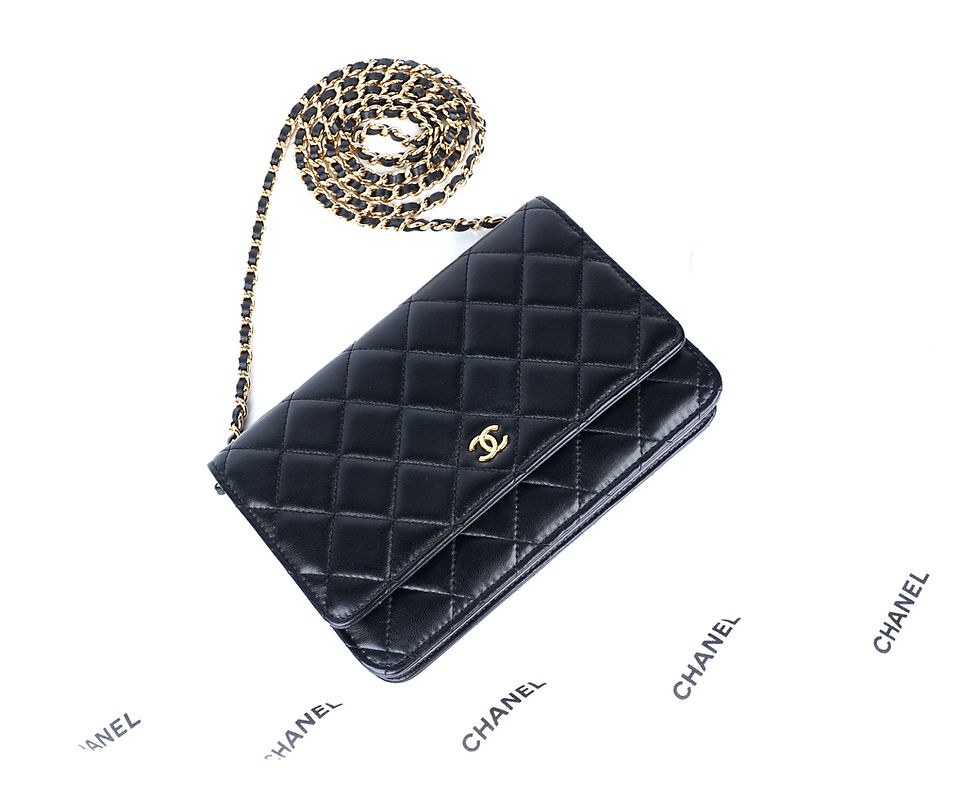 ภาพขนาดย่อ: Chanel Wallet On Chain GHW Fullset ใบเสร็จชอปไทย ปี 21